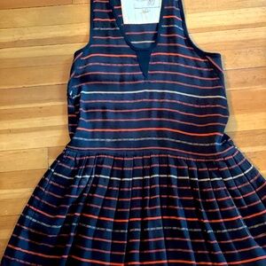 Ace & Jig dropwaist striped summer dress size XS